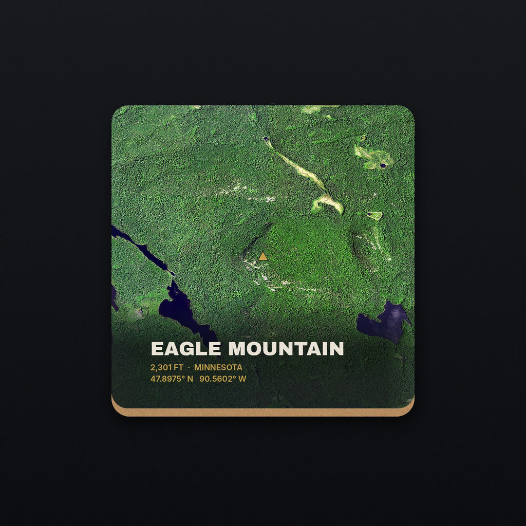 Eagle Mountain Satellite Coaster, flat view