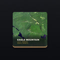 Eagle Mountain Satellite Coaster, flat view