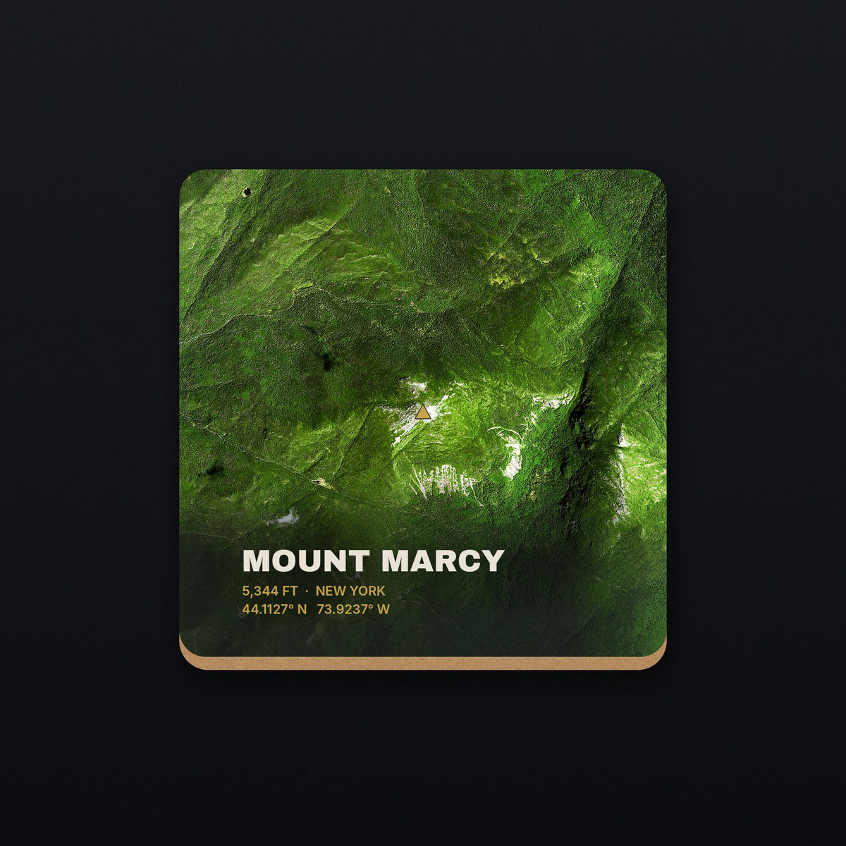 Mount Marcy Satellite Coaster, flat view