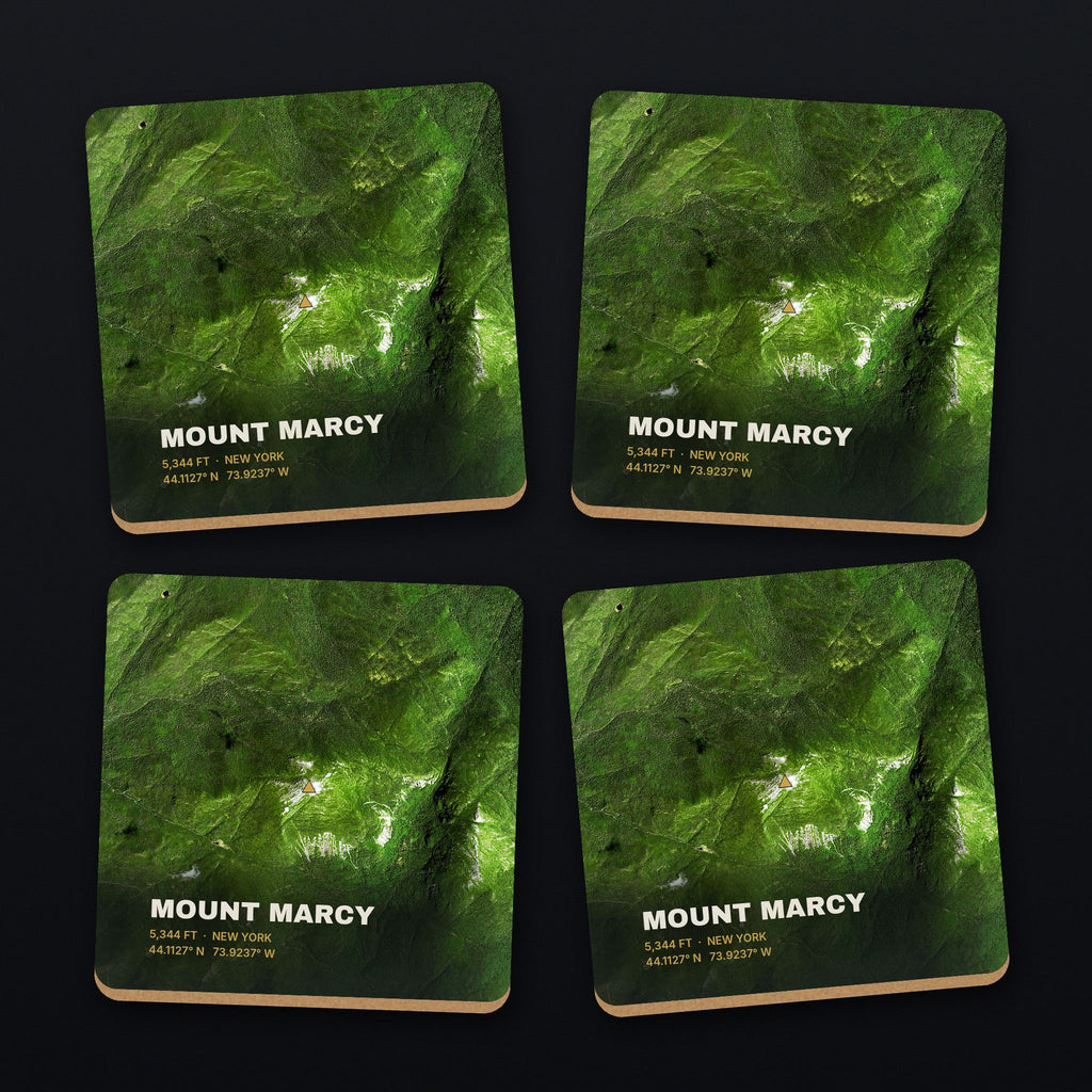 Mount Marcy Satellite Coaster Set, all 4 coasters