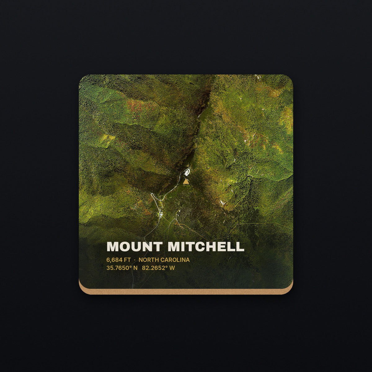 Mount Mitchell Satellite Coaster, flat view