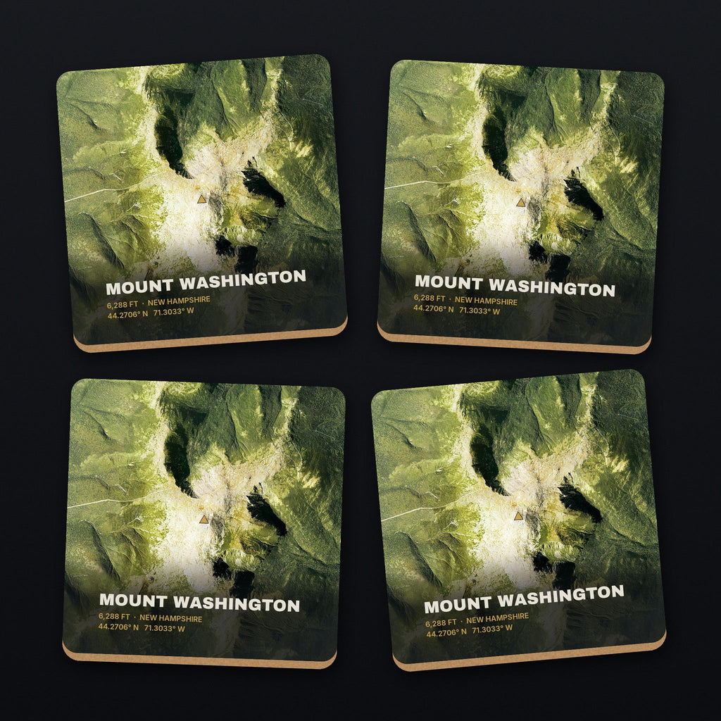 Mount Washington Satellite Coaster Set, all 4 coasters