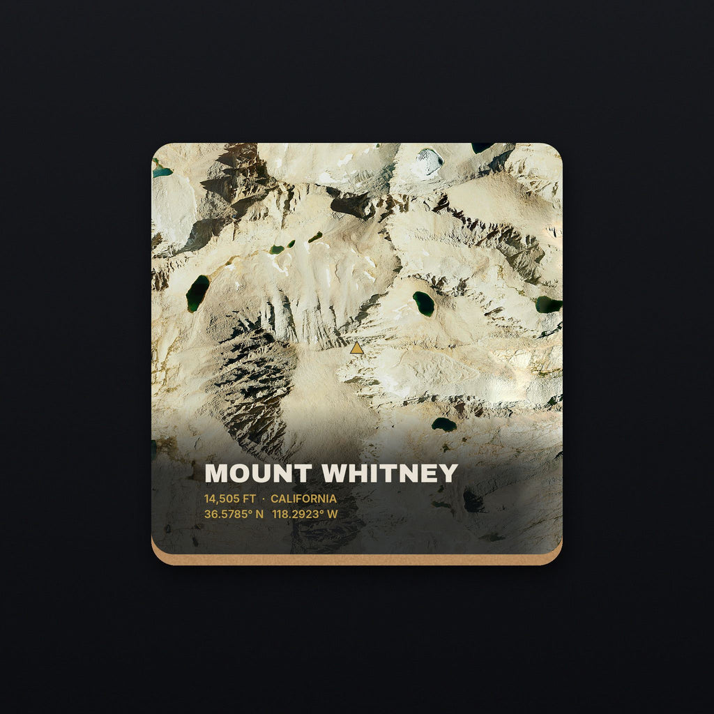 Mount Whitney Satellite Coaster, flat view