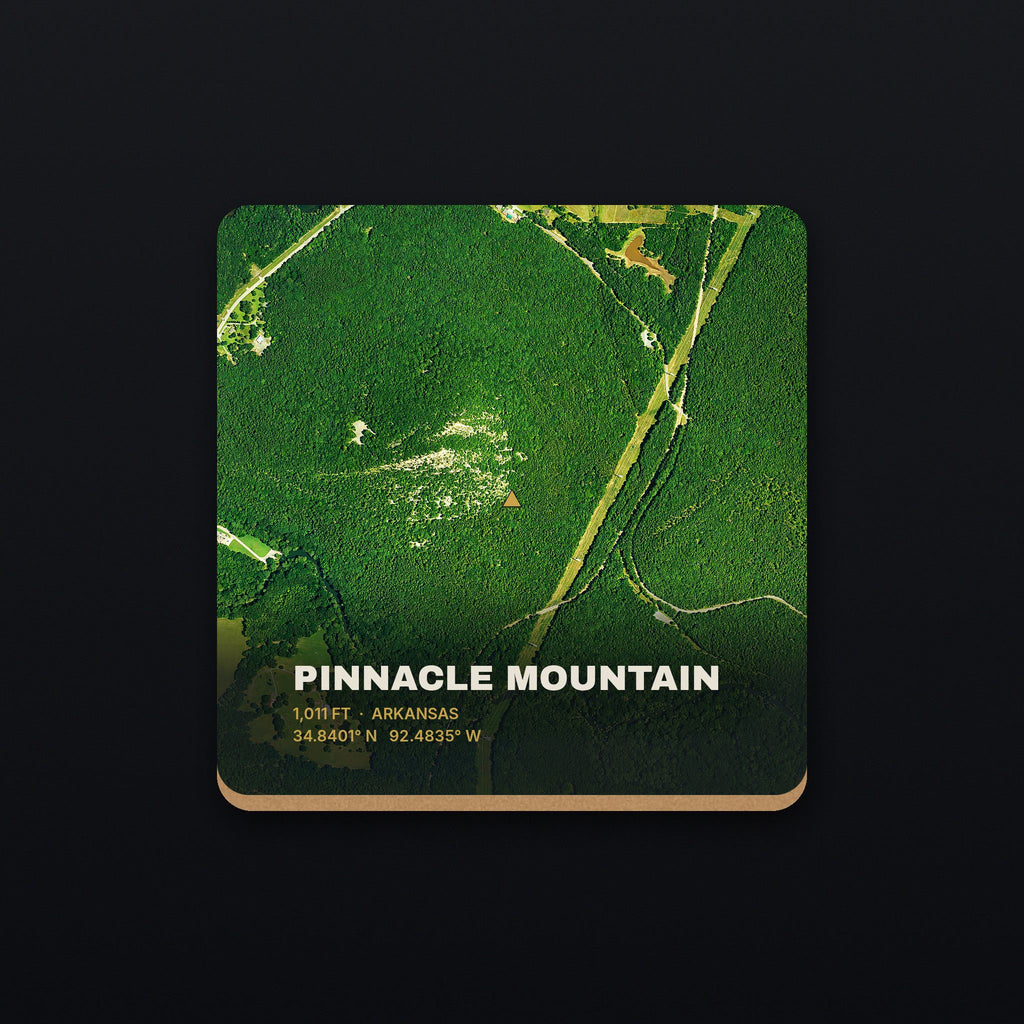 Pinnacle Mountain Satellite Coaster, flat view
