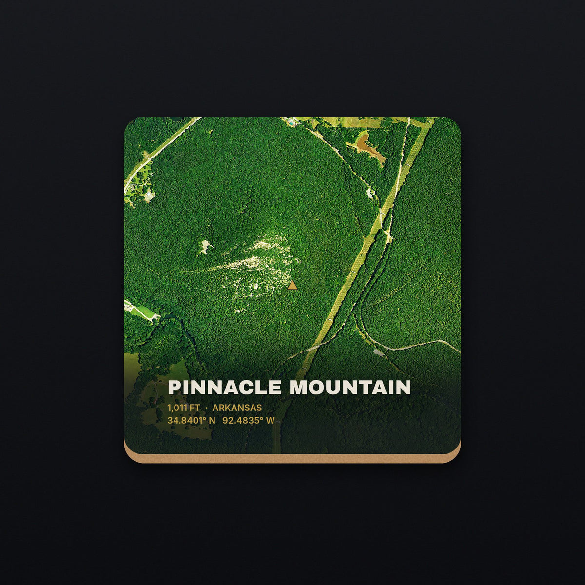 Pinnacle Mountain Satellite Coaster, flat view