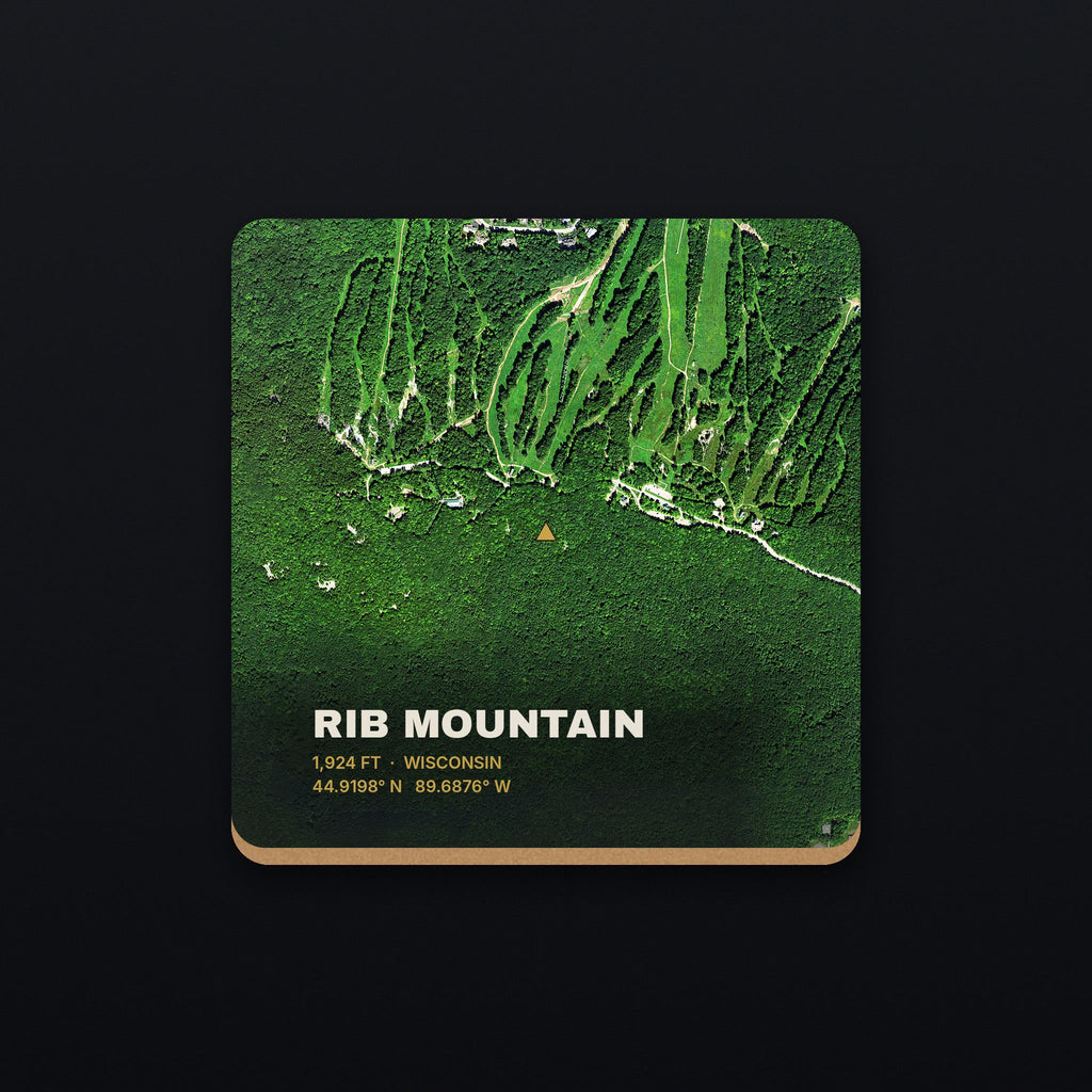 Rib Mountain Satellite Coaster, flat view