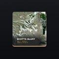 Scotts Bluff Satellite Coaster, flat view