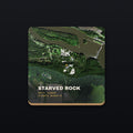 Starved Rock Satellite Coaster, flat view