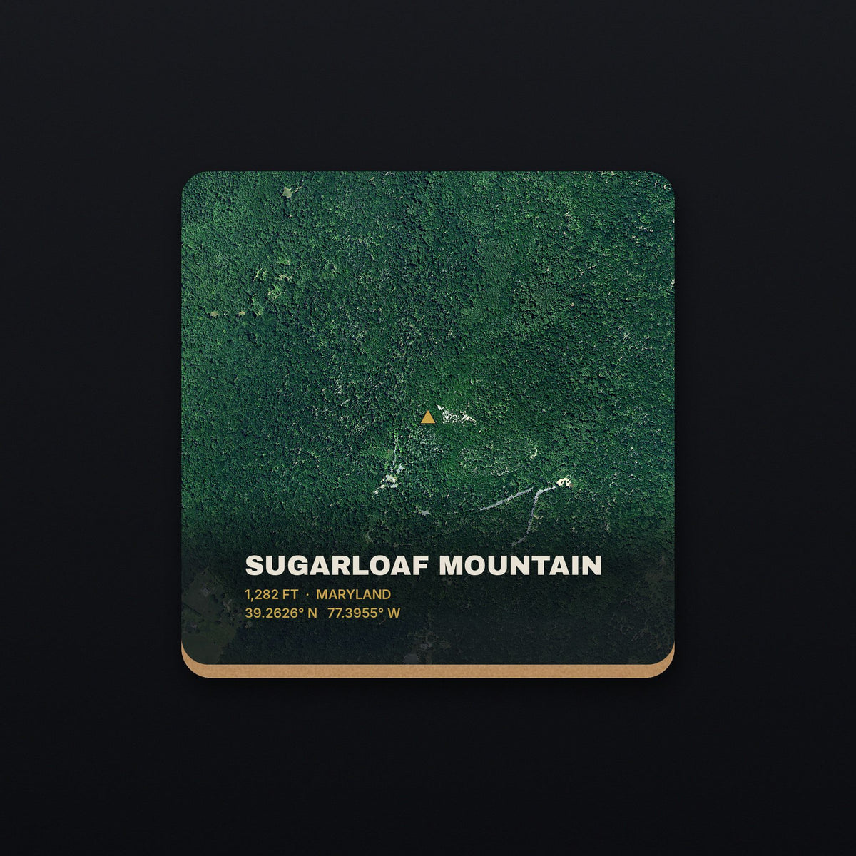 Sugarloaf Mountain Satellite Coaster, flat view