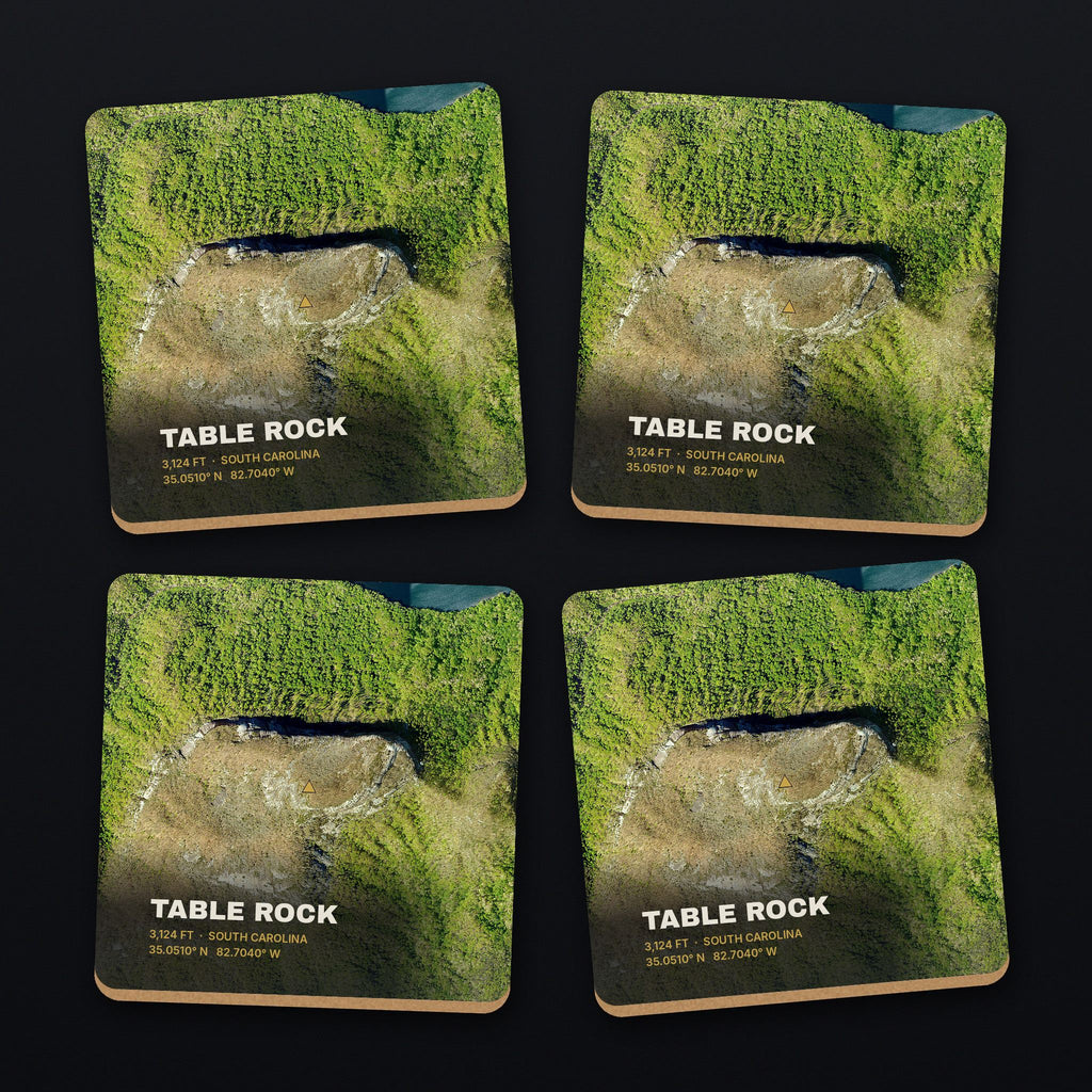 Table Rock Satellite Coaster Set, all 4 coasters