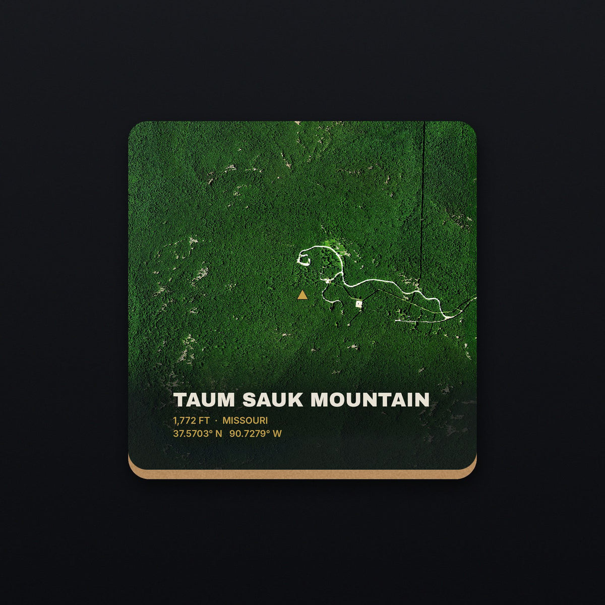 Taum Sauk Mountain Satellite Coaster, flat view