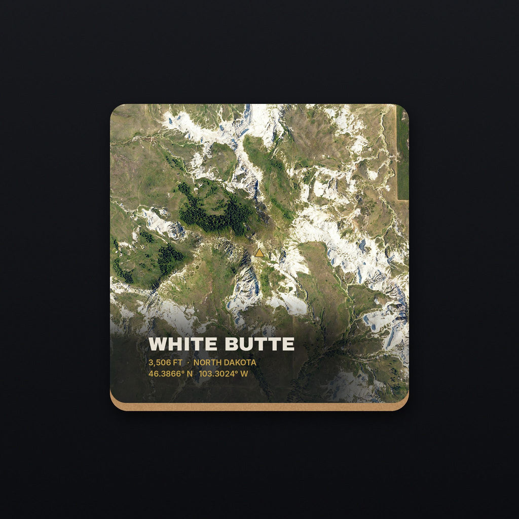 White Butte Satellite Coaster, flat view