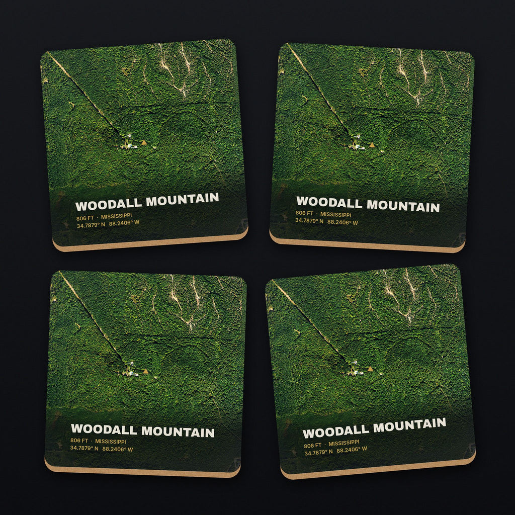 Woodall Mountain Satellite Coaster Set, all 4 coasters