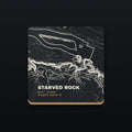Starved Rock Topo Coaster, flat view