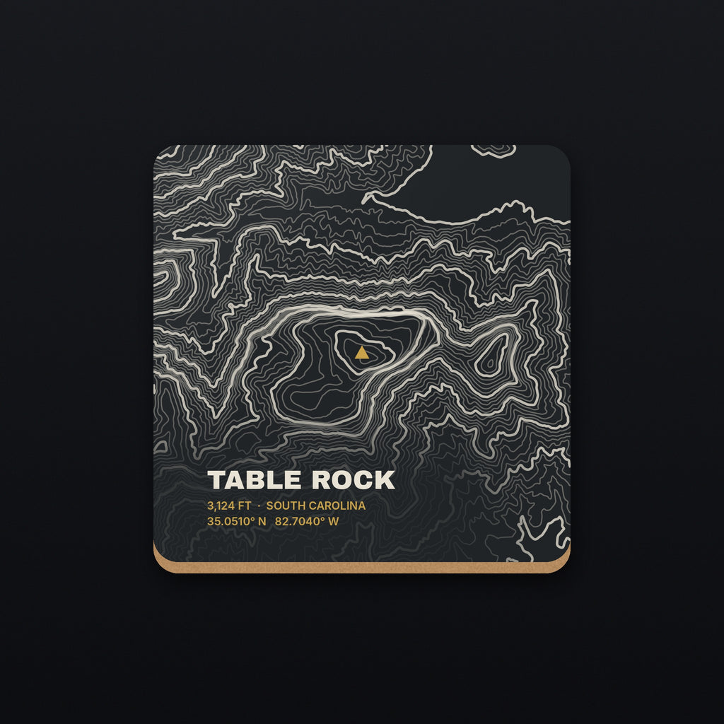 Table Rock Topo Coaster, flat view