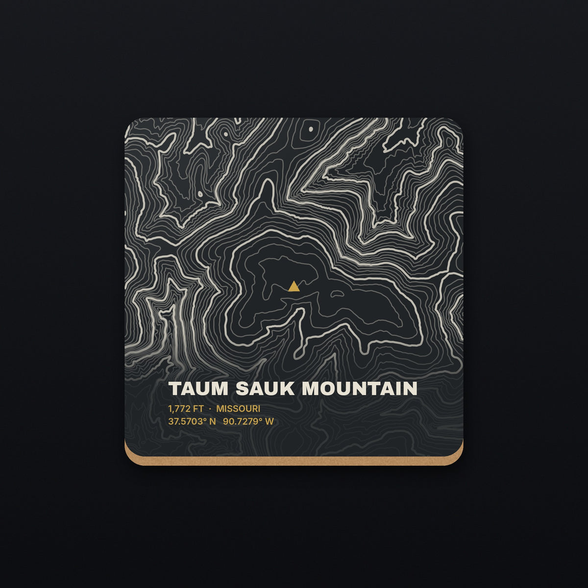 Taum Sauk Mountain Topo Coaster, flat view