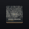 Woodall Mountain Topo Coaster, flat view