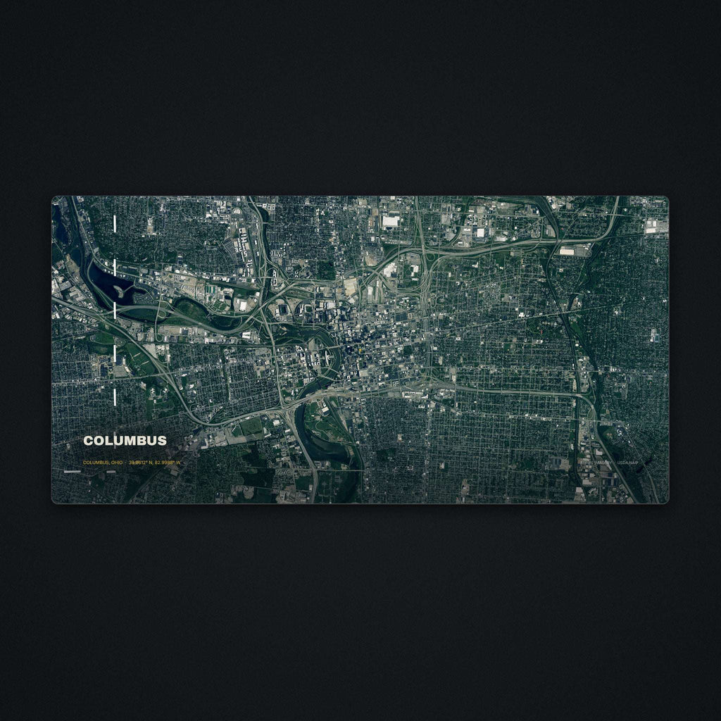 Columbus Satellite Desk Mat, flat view