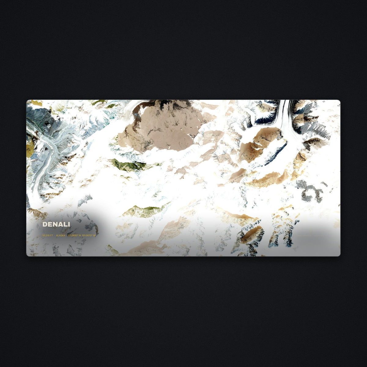 Denali Satellite Desk Mat, flat view