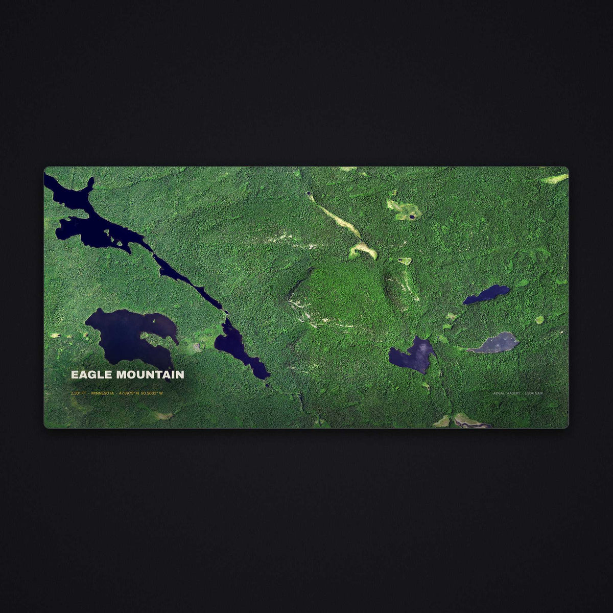 Eagle Mountain Satellite Desk Mat, flat view