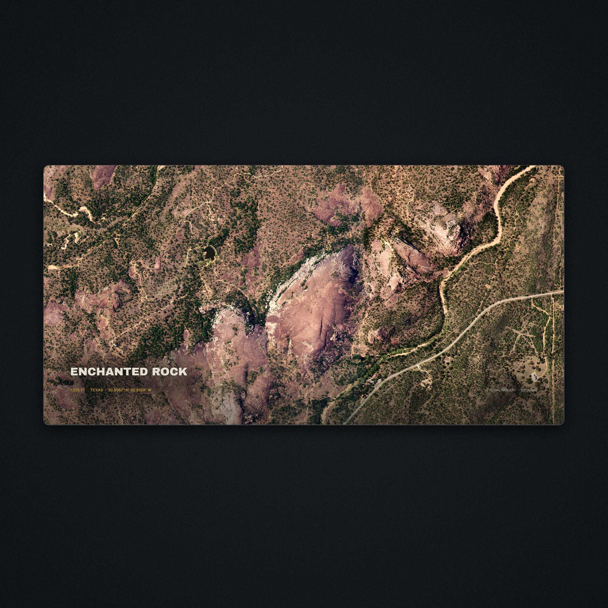 Enchanted Rock Satellite Desk Mat, flat view