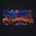 Festival Town Desk Mat, flat view
