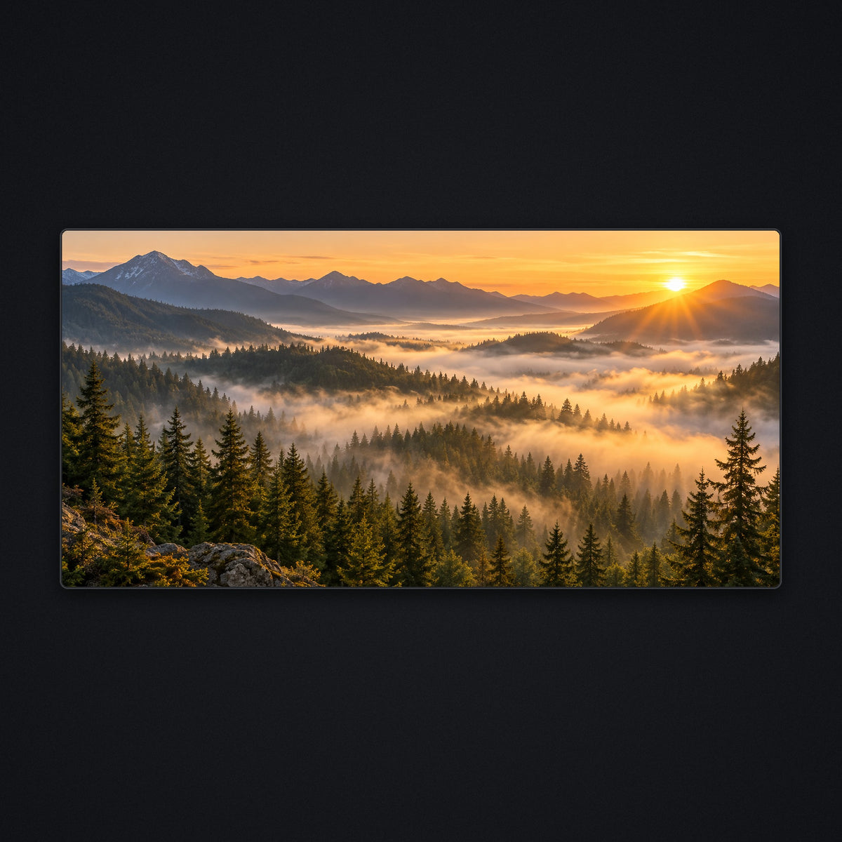 Fog Valley Desk Mat, flat view