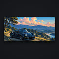 Golden Hour Run Desk Mat, flat view