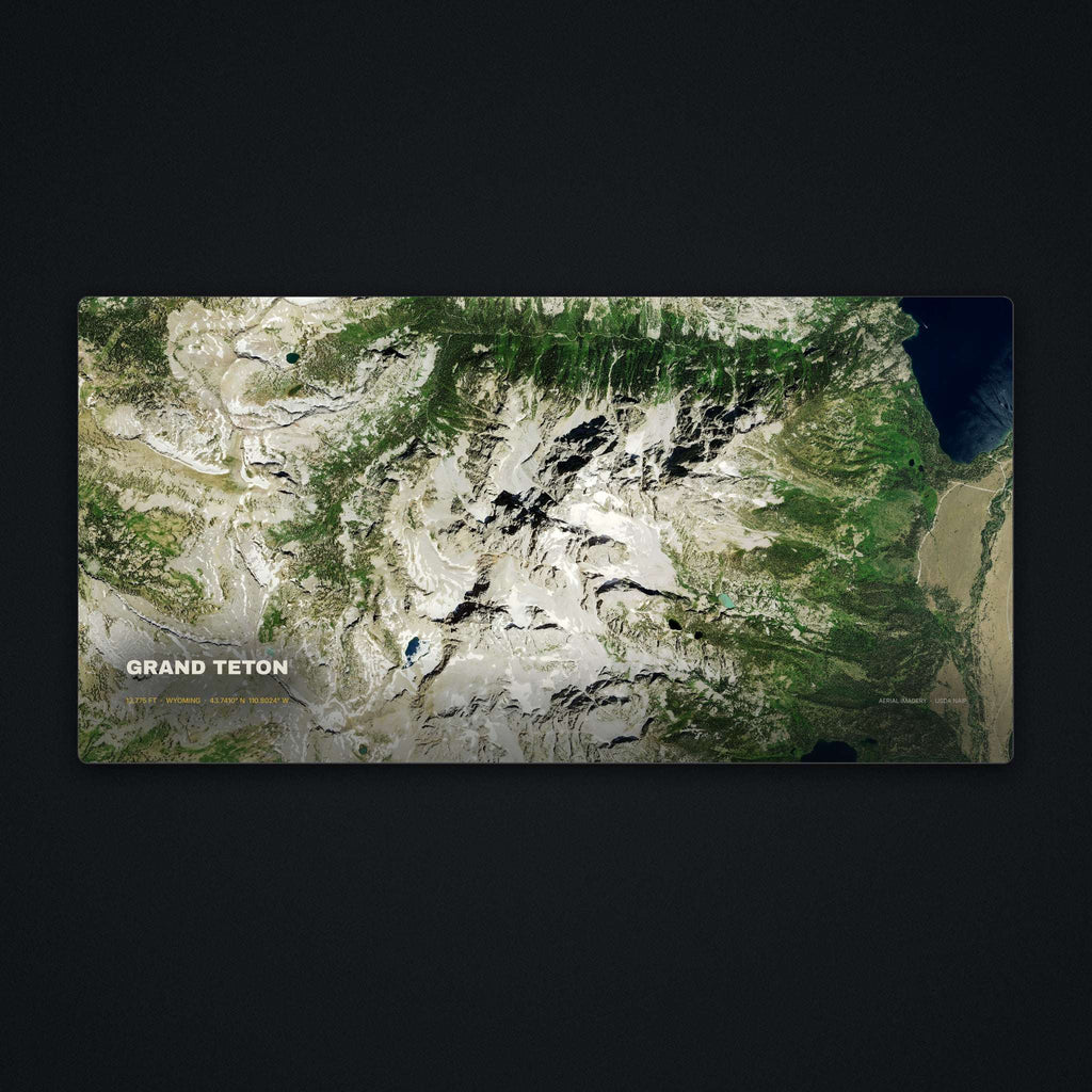 Grand Teton Satellite Desk Mat, flat view
