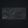 Half Dome Topo Desk Mat, flat view