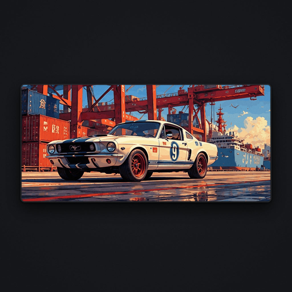 Harbor Sprint Desk Mat, flat view