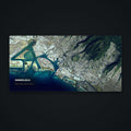 Honolulu Satellite Desk Mat, flat view