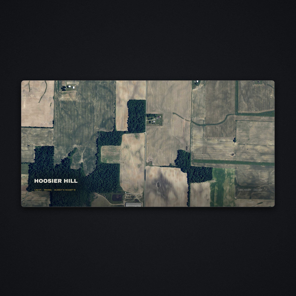 Hoosier Hill Satellite Desk Mat, flat view