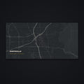 Huntsville Street Map Desk Mat, flat view