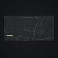 Jackson Street Map Desk Mat, flat view