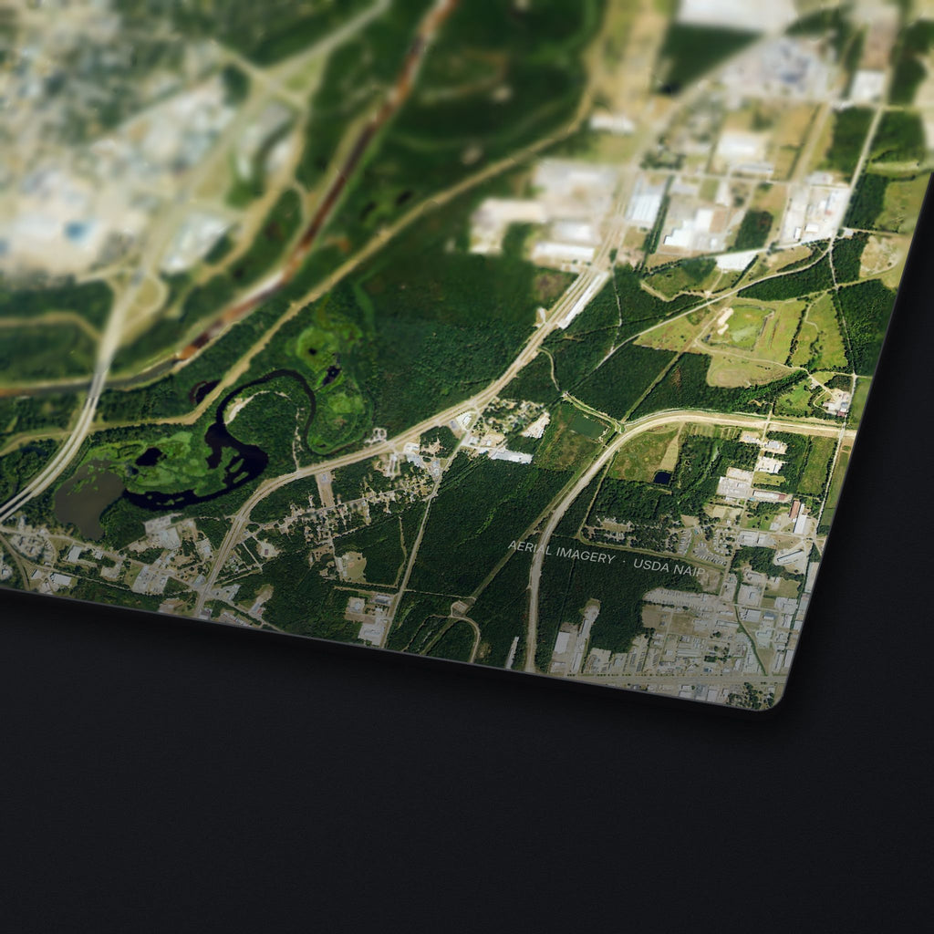 Jackson Satellite Desk Mat, edge detail