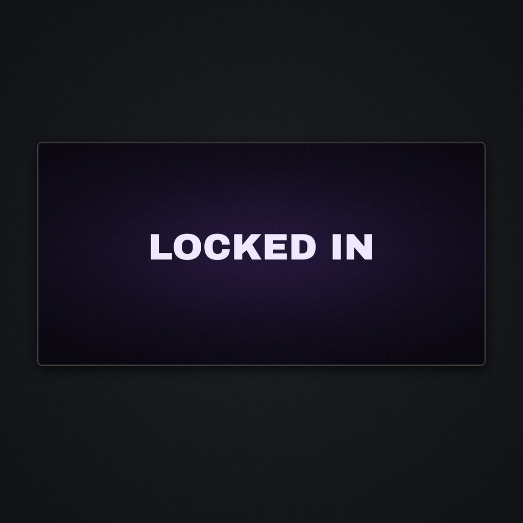 Locked In Desk Mat, flat view