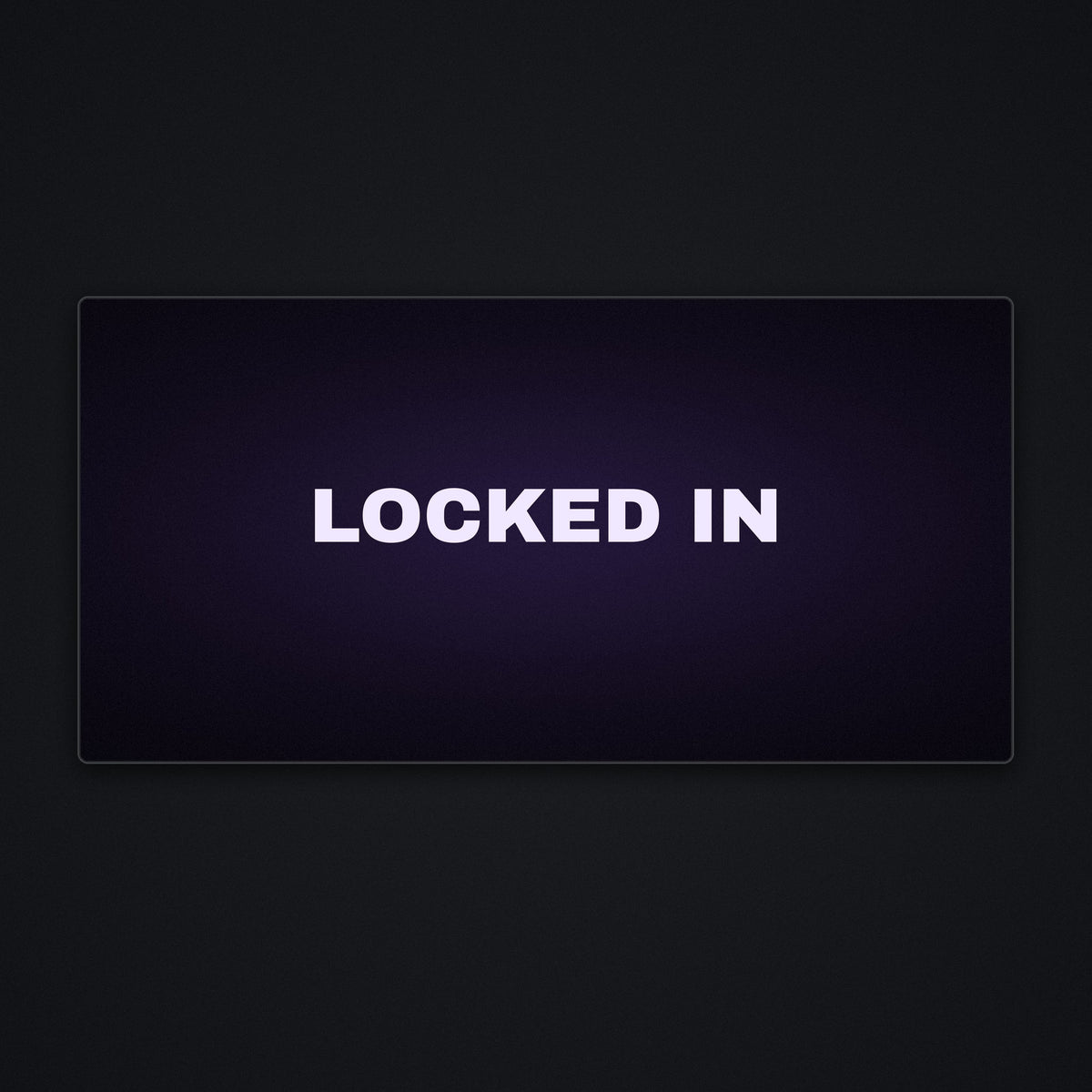 Locked In Desk Mat, flat view
