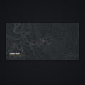 Longs Peak Topo Desk Mat, flat view