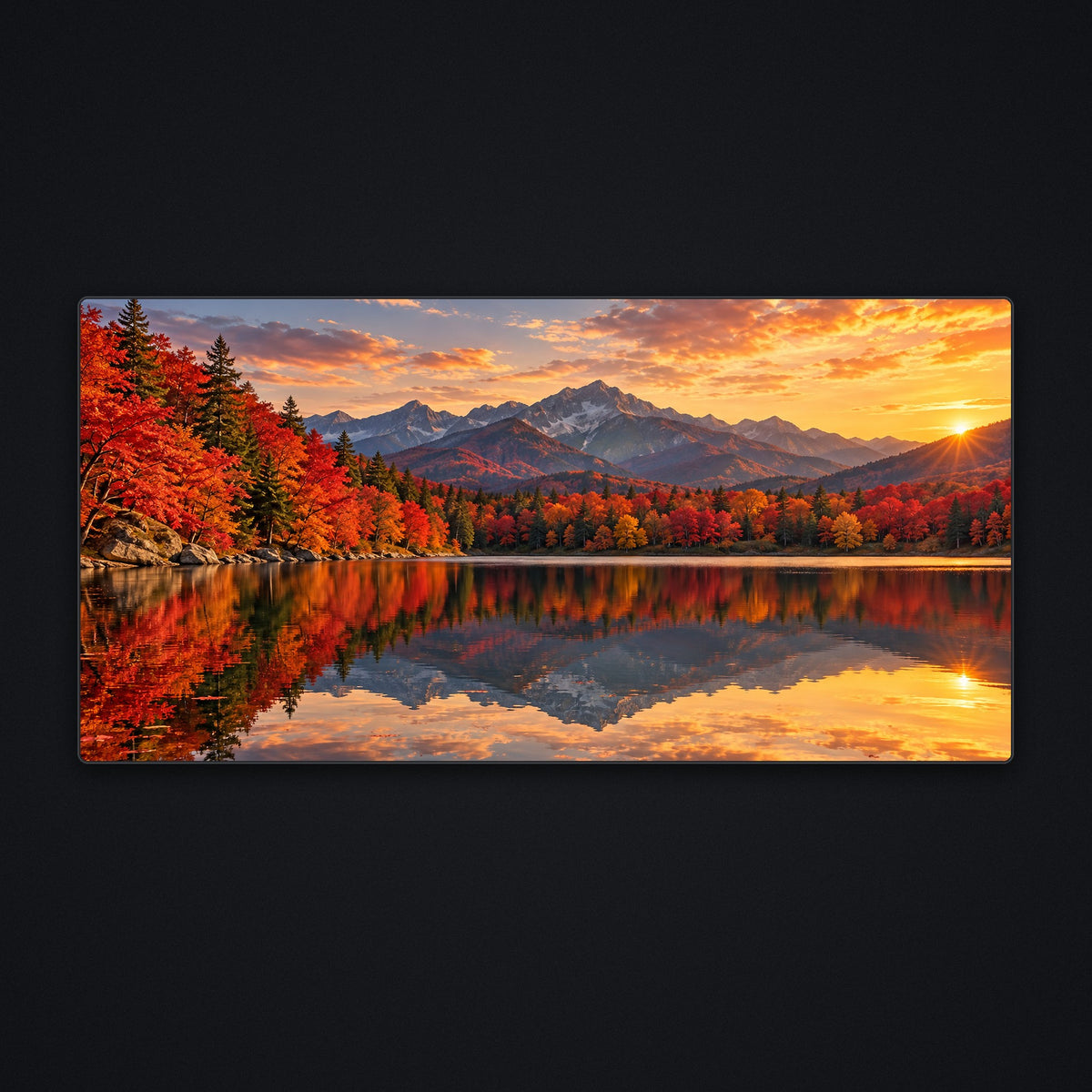 Maple Lake Desk Mat, flat view