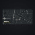 Minneapolis Street Map Desk Mat, flat view