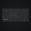 Mount Hood Topo Desk Mat, flat view