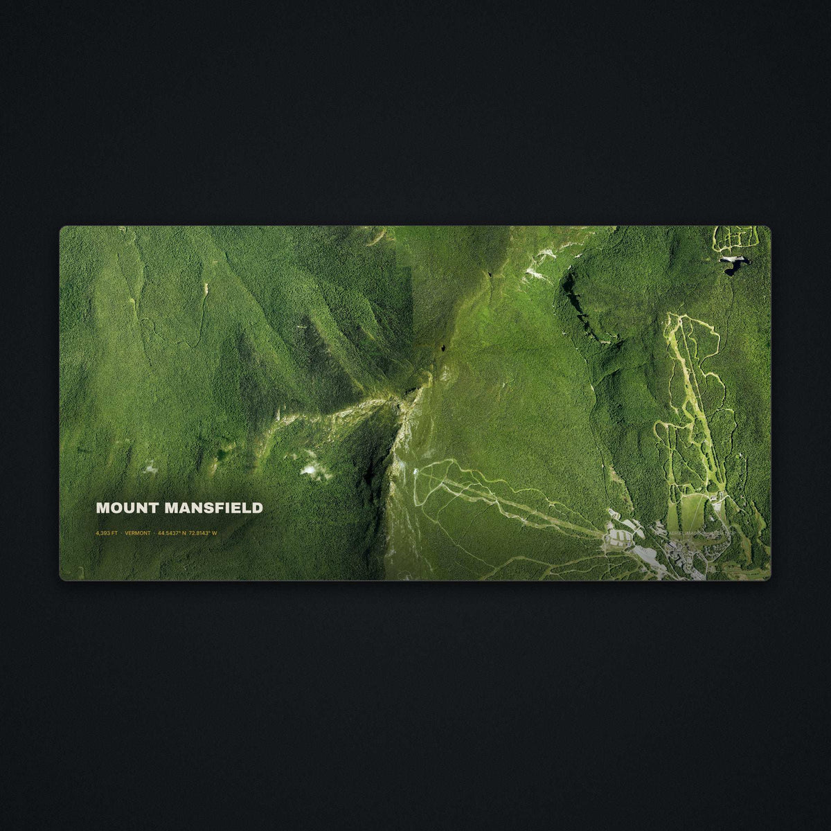 Mount Mansfield Satellite Desk Mat, flat view