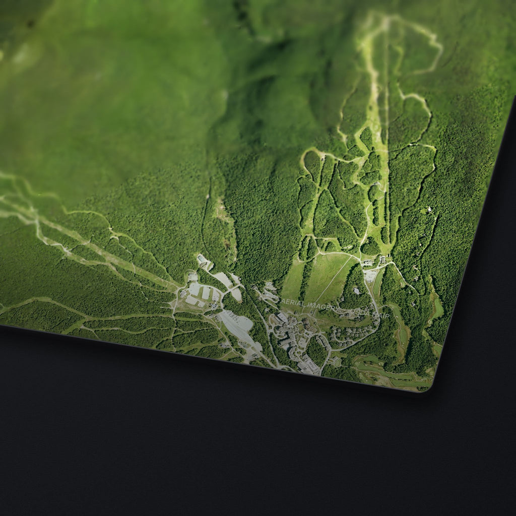 Mount Mansfield Satellite Desk Mat, edge detail