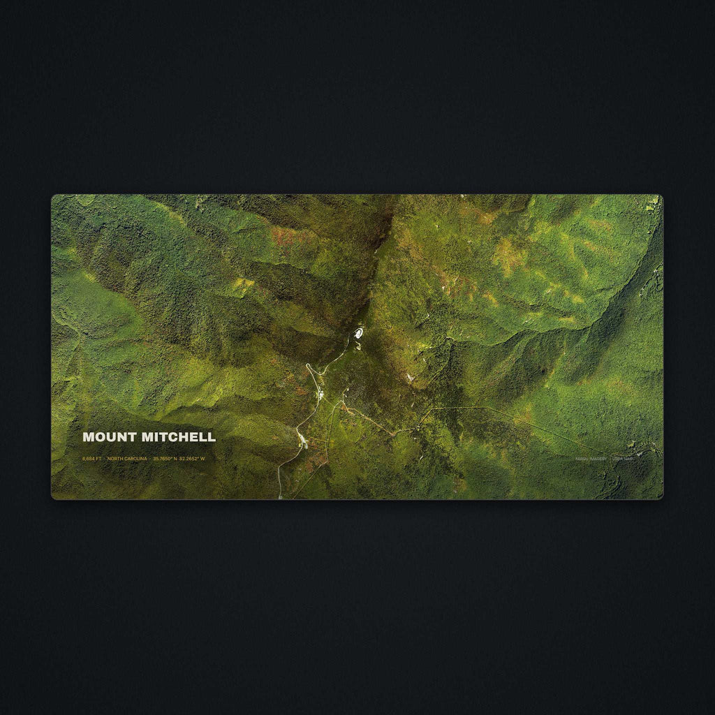 Mount Mitchell Satellite Desk Mat, flat view