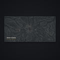Mount Rainier Topo Desk Mat, flat view