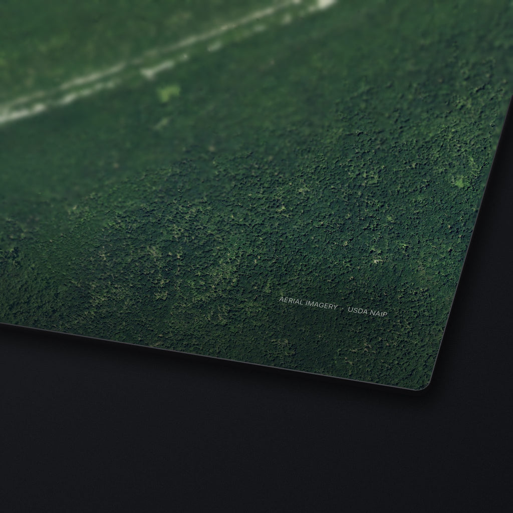 Mount Tammany Satellite Desk Mat, edge detail