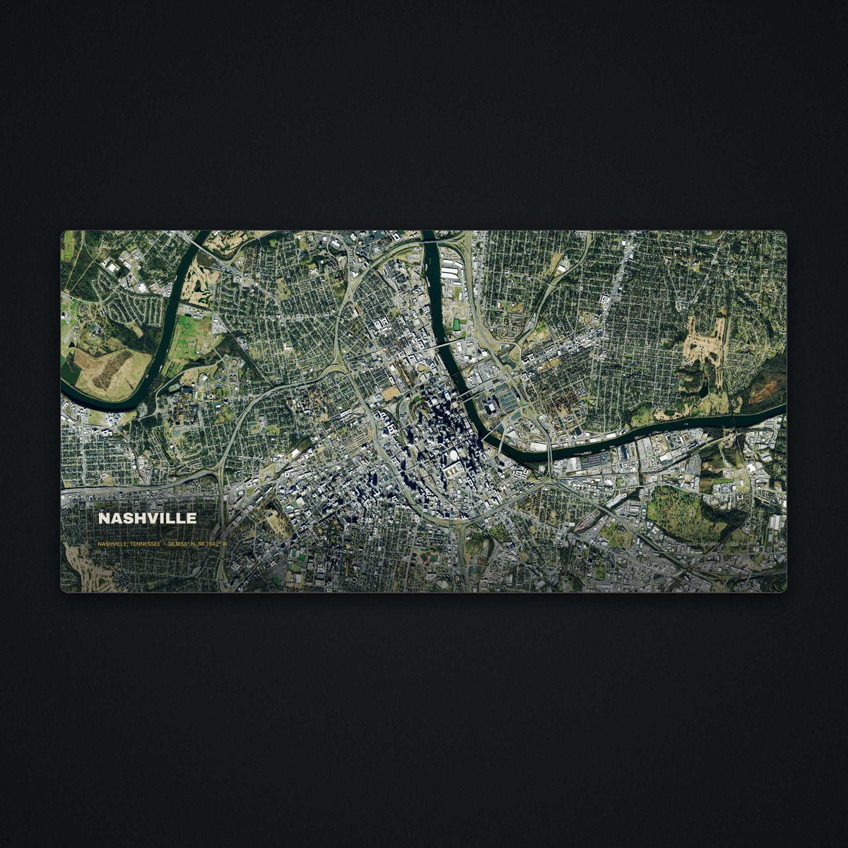 Nashville Satellite Desk Mat, flat view