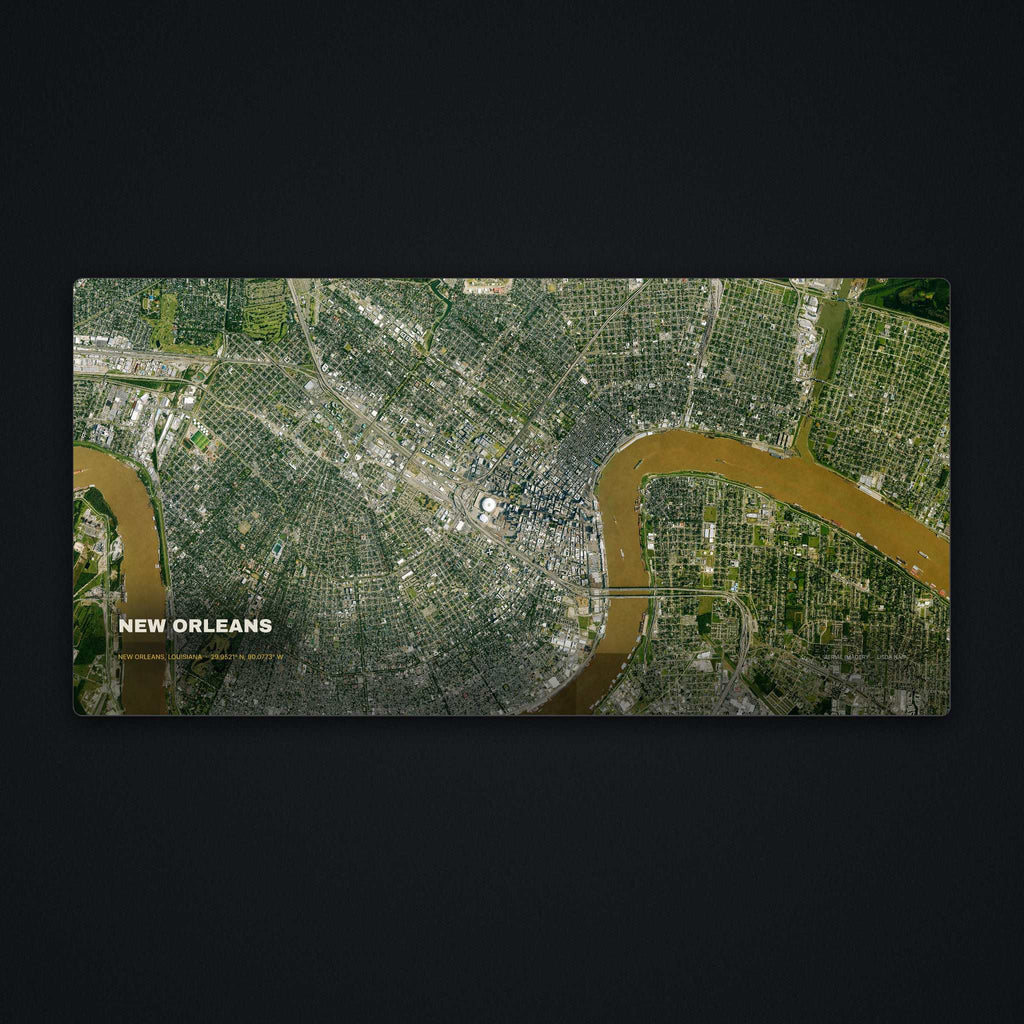 New Orleans Satellite Desk Mat, flat view