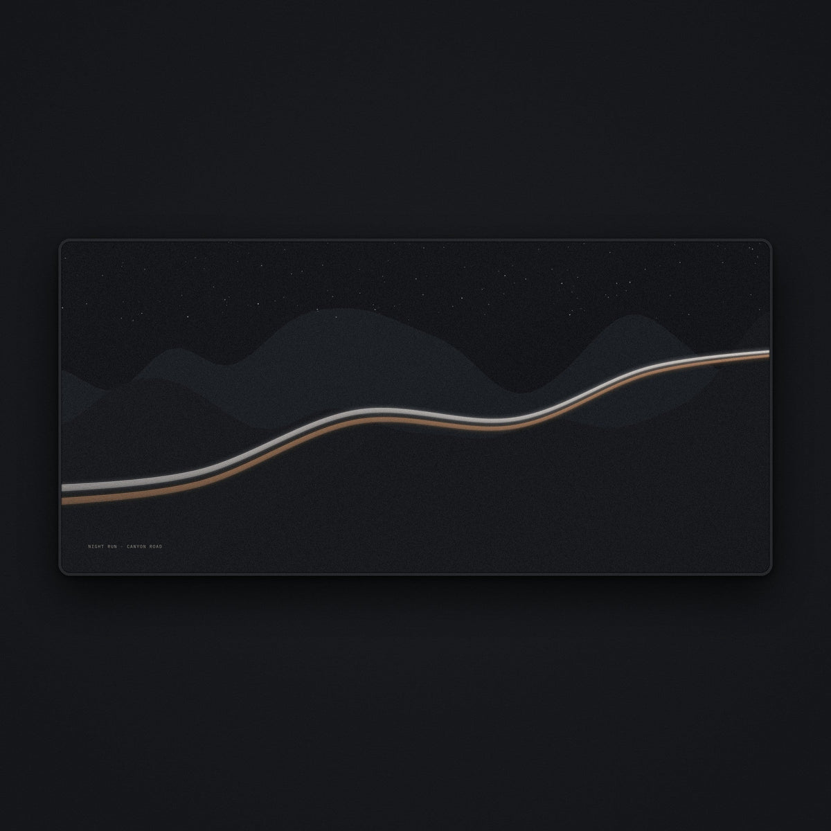 Night Run Desk Mat, flat view